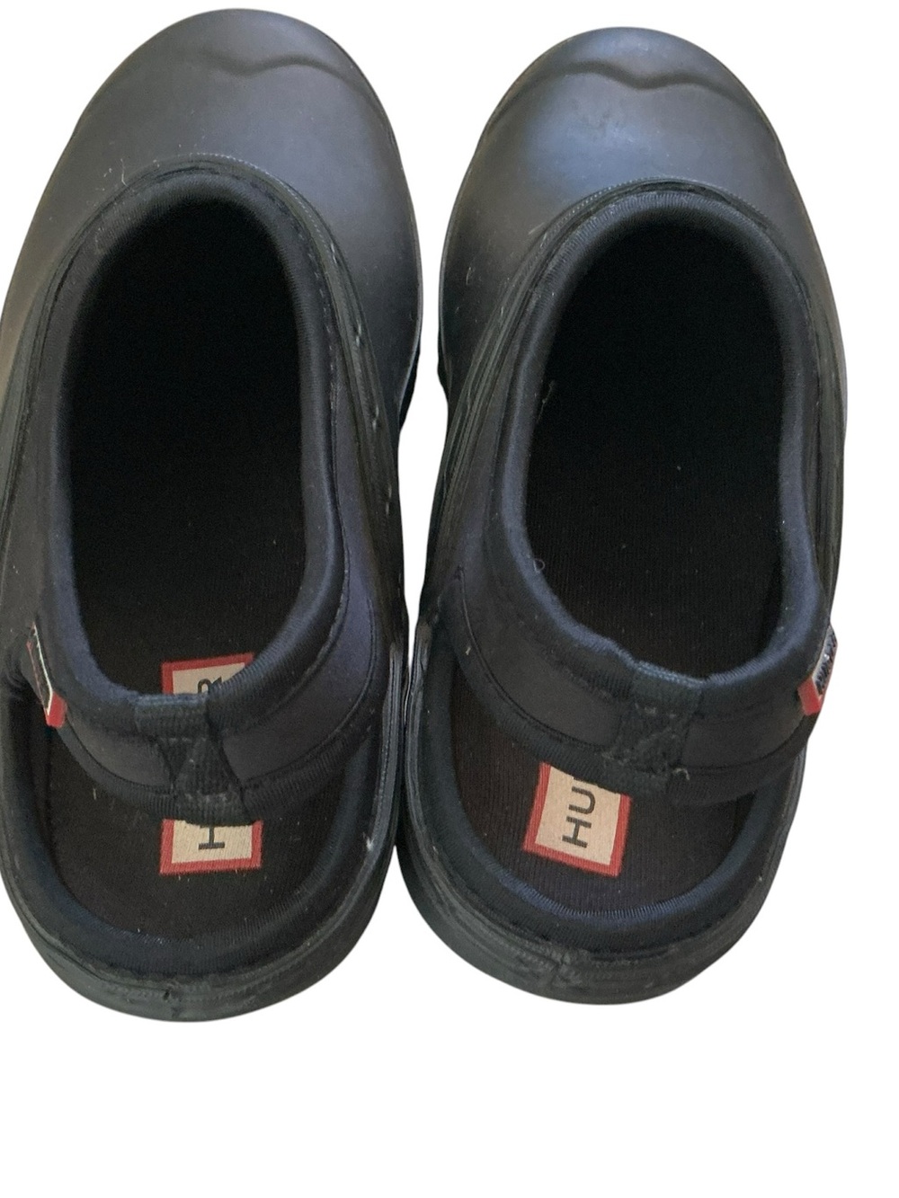 Hunter original play women’s black clogs shoes garden rain casual comfort size 8 - Picture 4 of 9